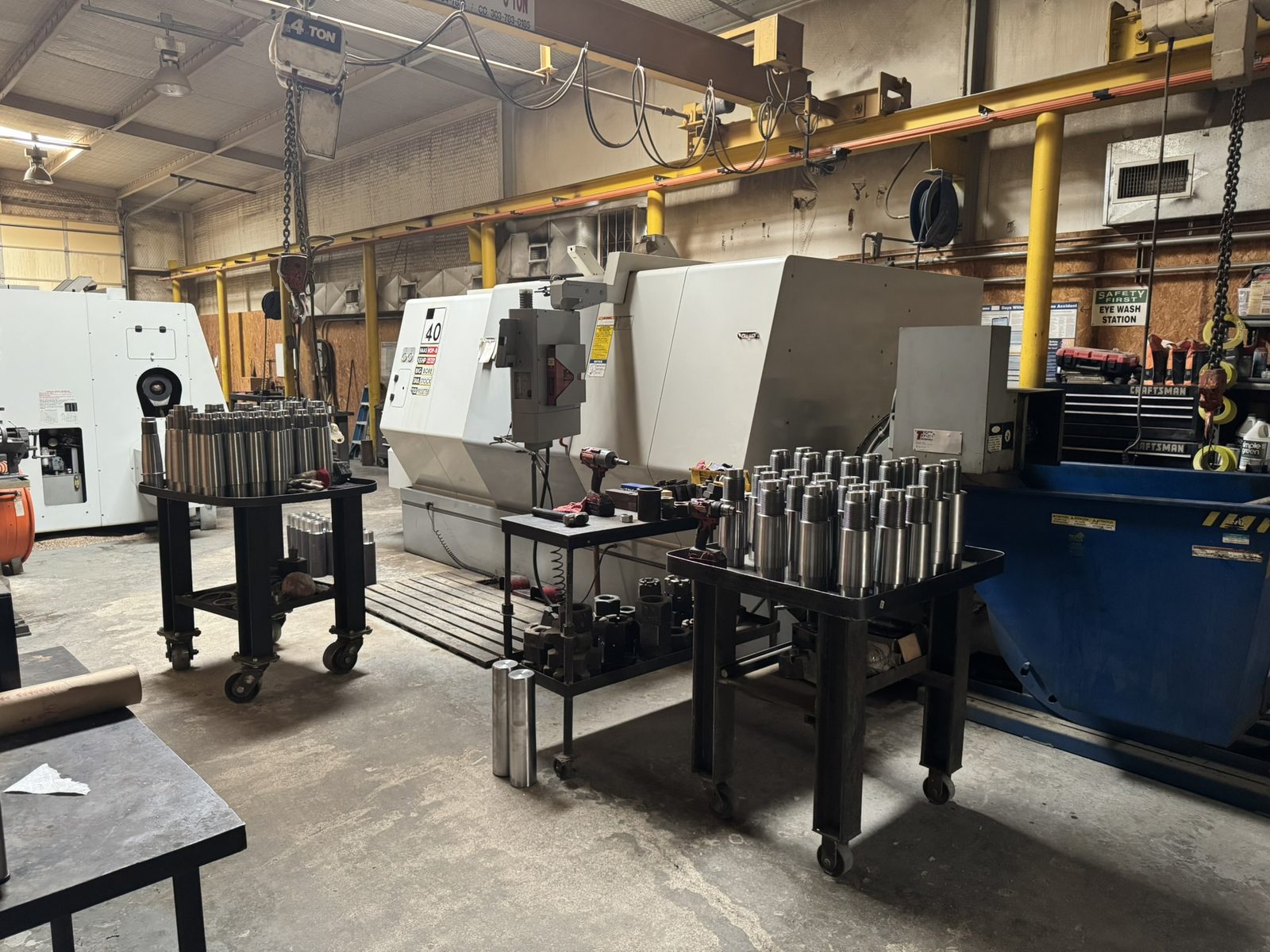 HAAS CNC machining center at Snelson's