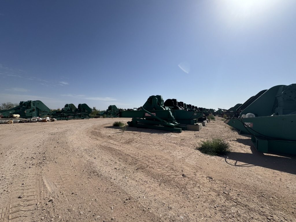 Pumping units in the yard at Snelson's, Midland TX